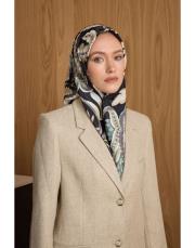 2004 haki  açelya twill eşarp