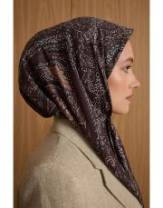 2102 kahverengi dora twill eşarp 3