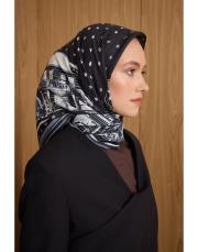 2205 siyah gri windy twill eşarp 4