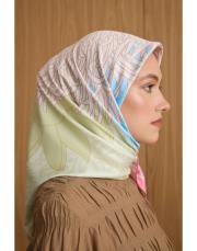 2403 sarı  zambak twill eşarp 4