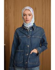 2502 mint yeşil gül twill eşarp 3