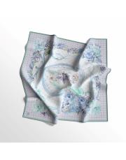 2502 mint yeşil gül twill eşarp 5