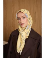 2701sarı  manolya twill eşarp