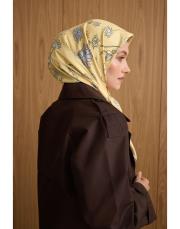 2701sarı  manolya twill eşarp 4