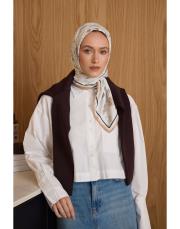 2702 krem manolya twill eşarp 2