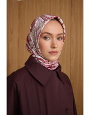 2803 kırmızı  iris twill eşarp