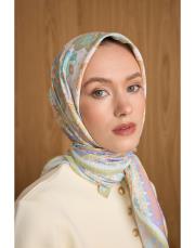 2905 yağ yeşil vera twill eşarp 3