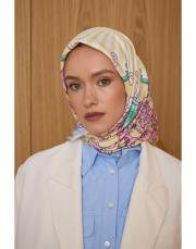 3102 sarı  alba twill eşarp