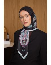 3504 yeşil vita twill eşarp