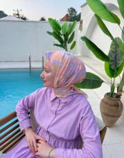 pembe gökçe eşarp 2