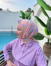 pembe gökçe eşarp 3