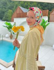 mint yeşili violet eşarp 2