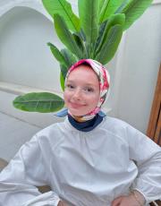 lacivert idil eşarp