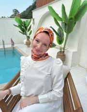 turuncu mısra eşarp 3