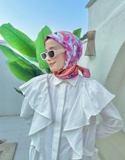 fuşya sahra eşarp 2