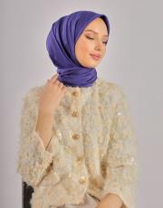 mor düz twill eşarp 2