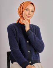 şeftali düz twill eşarp 2