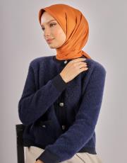 şeftali düz twill eşarp 3