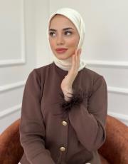 vanilia düz twill eşarp 2