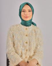 zümrüt düz twill eşarp 2