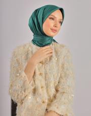 zümrüt düz twill eşarp 3