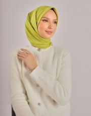 fıstık düz twill eşarp 3