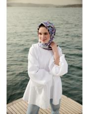 saks mavi monna eşarp