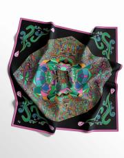 fuşya diamond eşarp